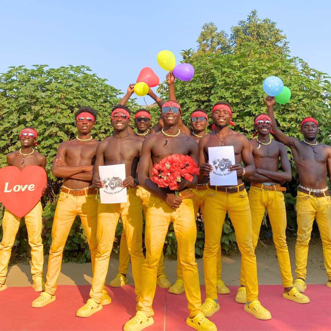 Vídeo personal de saludo africano del equipo amarillo